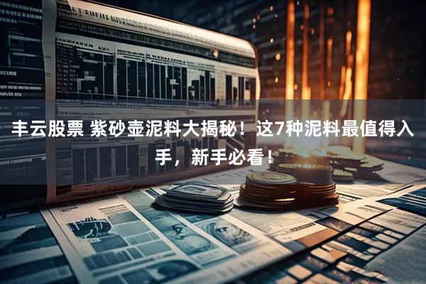 丰云股票 紫砂壶泥料大揭秘！这7种泥料最值得入手，新手必看！